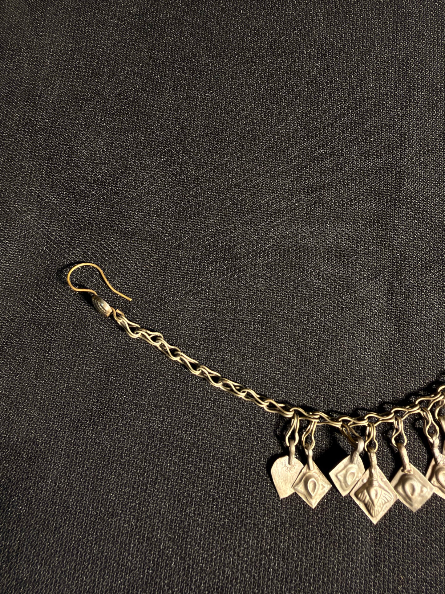 Pardes vintage nose ring with chain