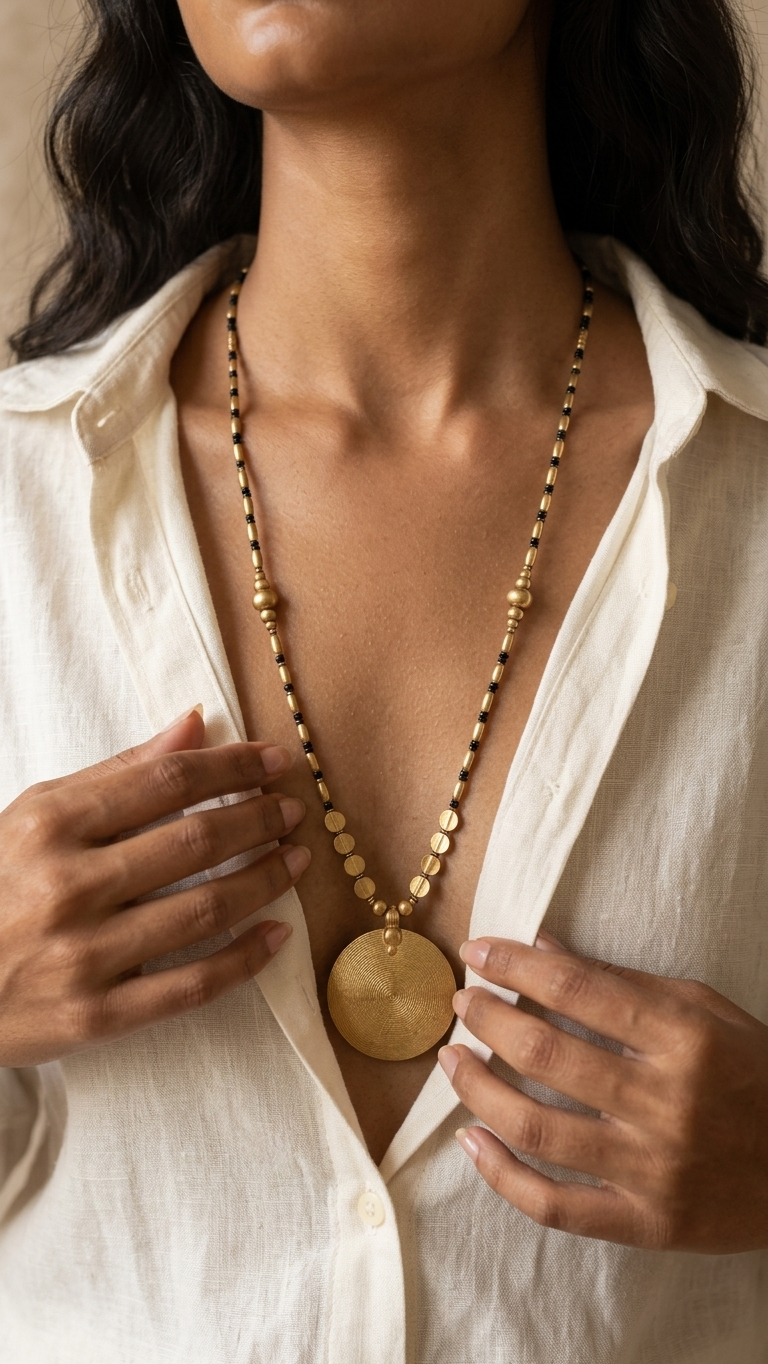 Ilya Brass Necklace