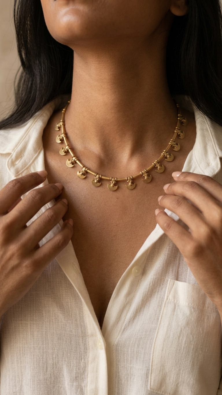 Yara Brass Necklace