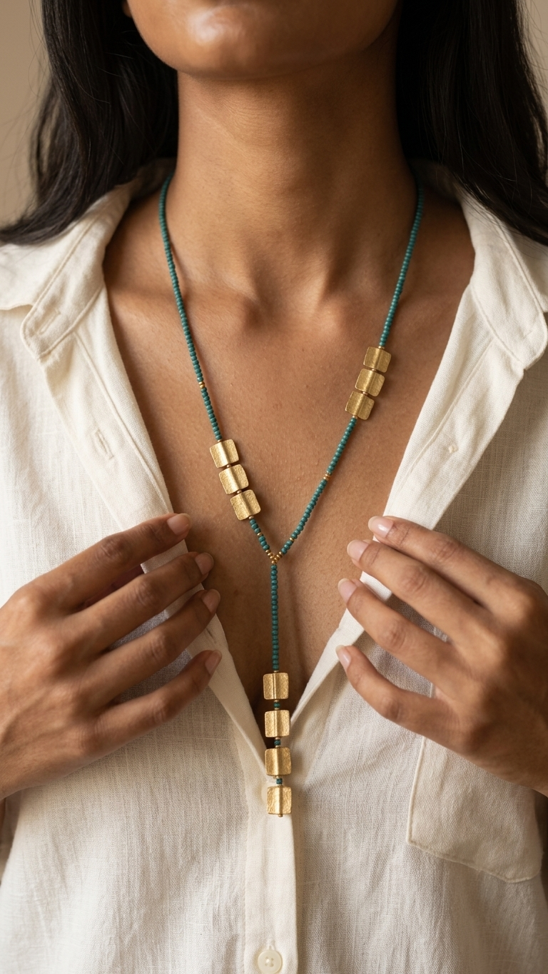 Rutba Brass Necklace