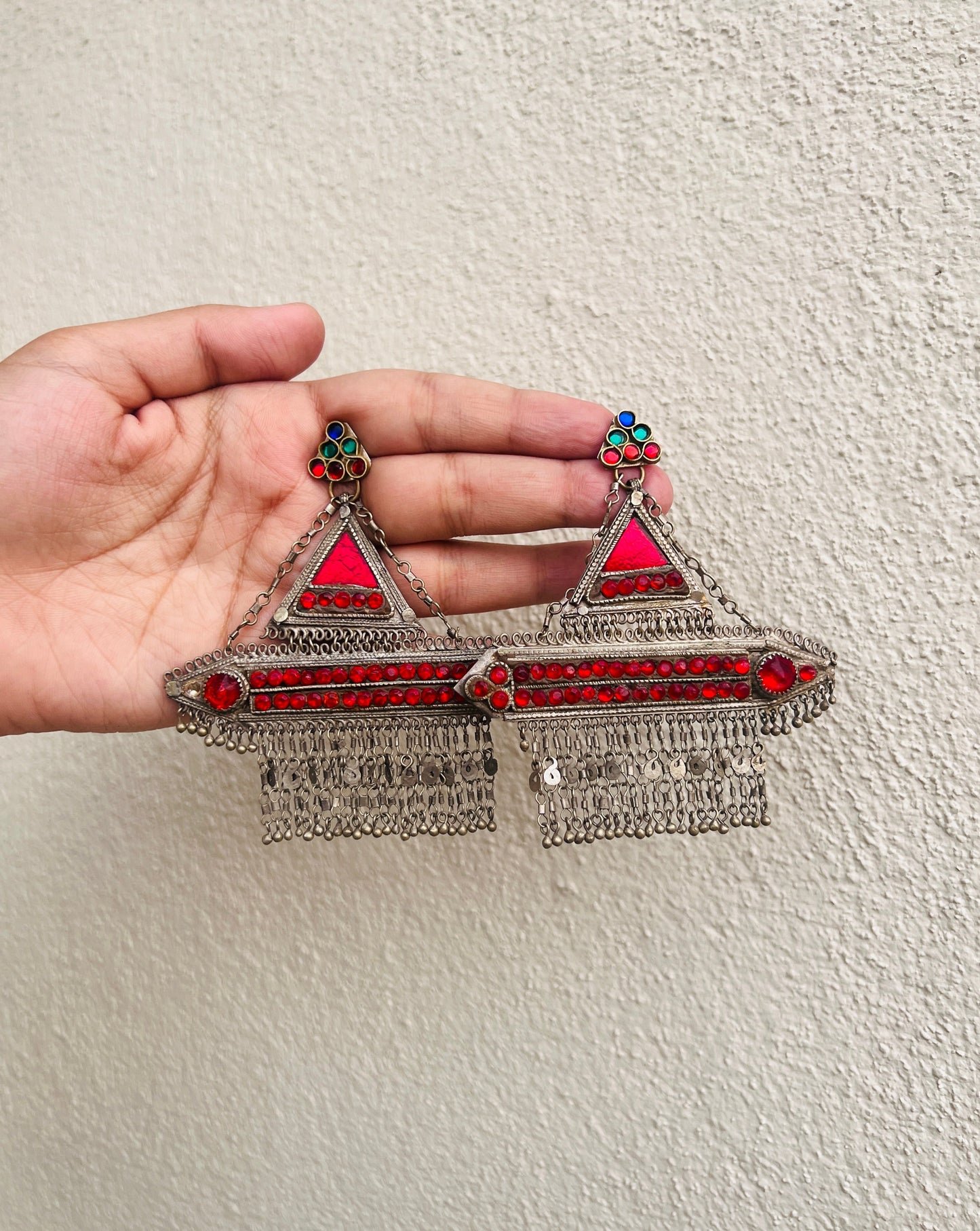 Tribhog Afghan Earrings
