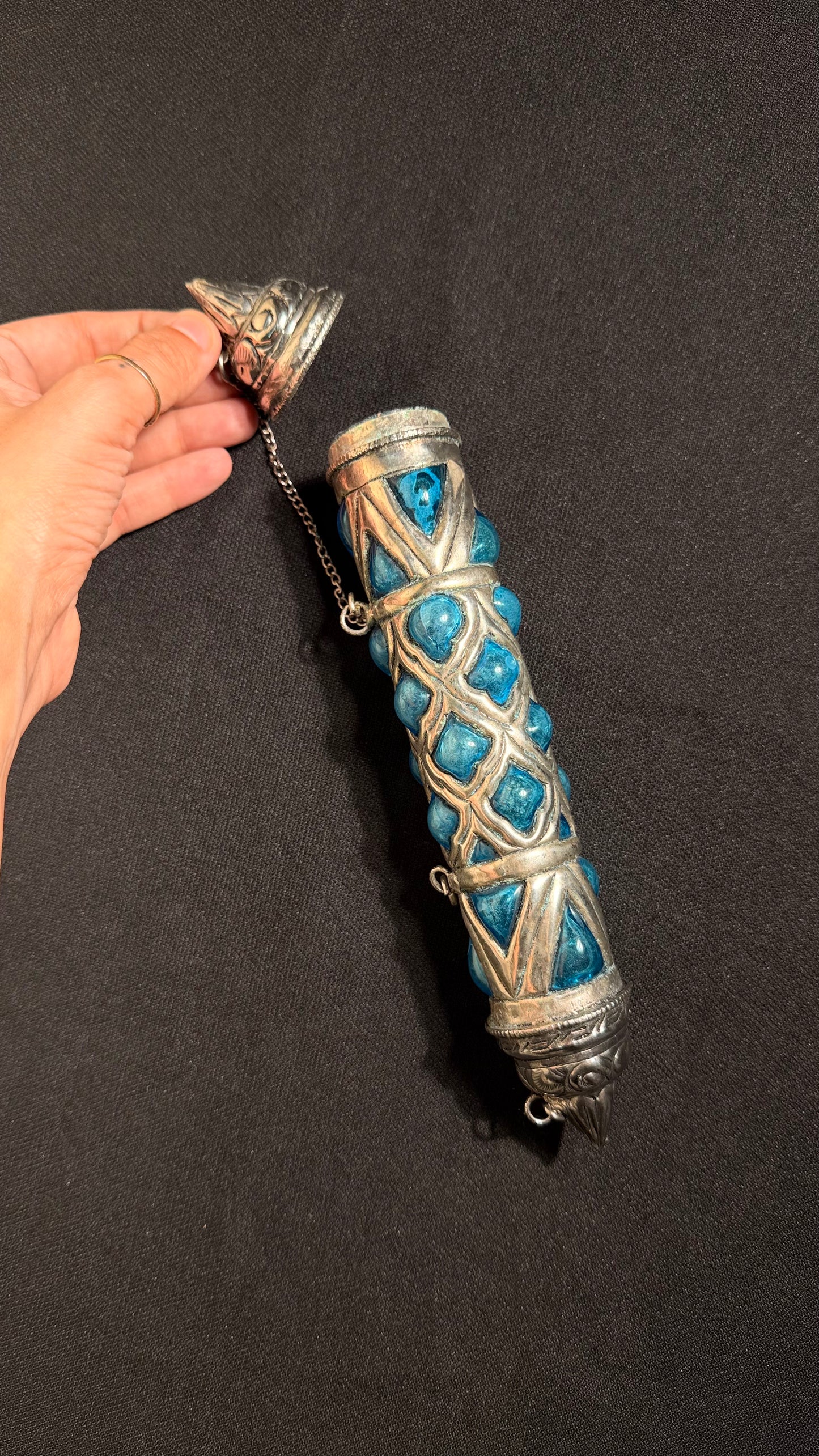 Tibetian style Prayer/Message scroll tube