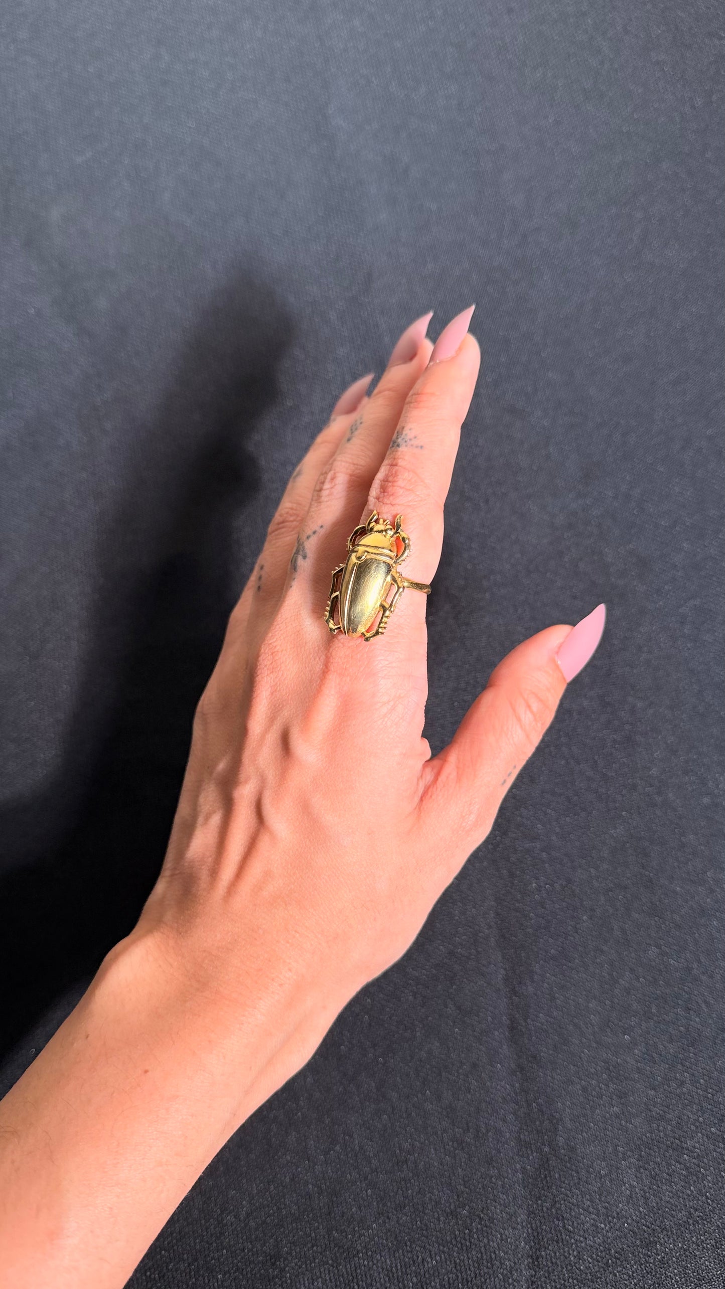 Bug Brass Ring