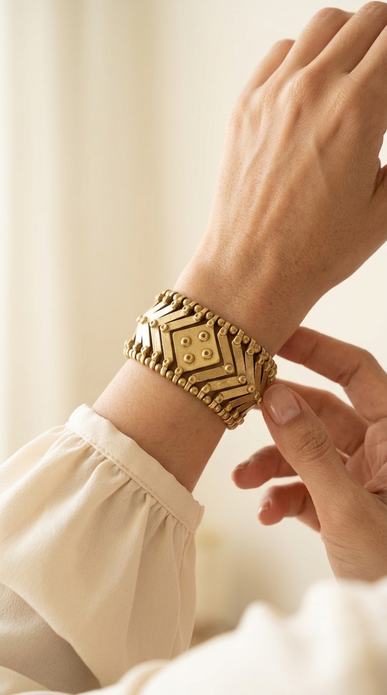 Aahang Brass Bracelet