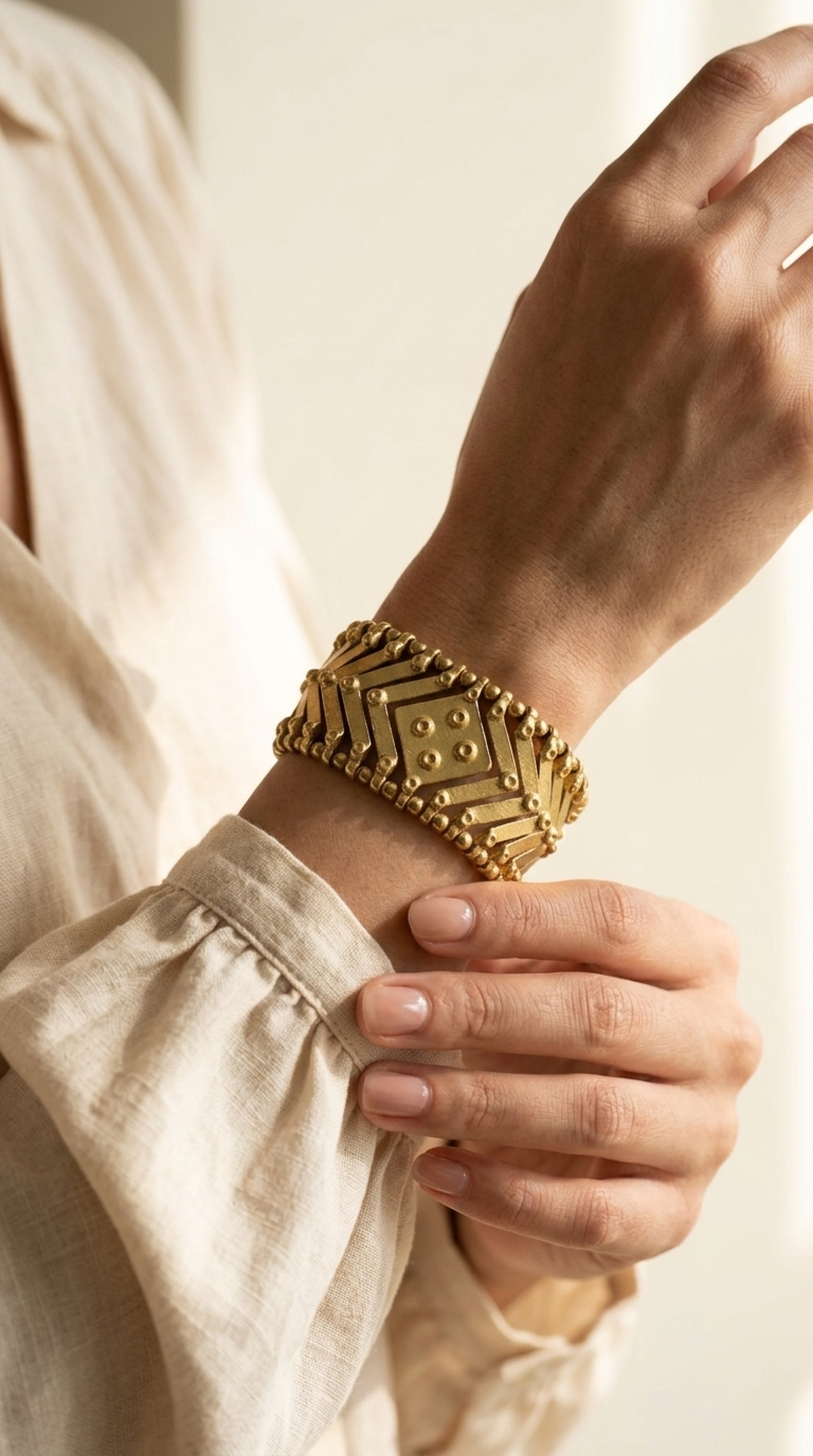 Aahang Brass Bracelet