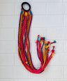 Hot Pink Yellow hair strings