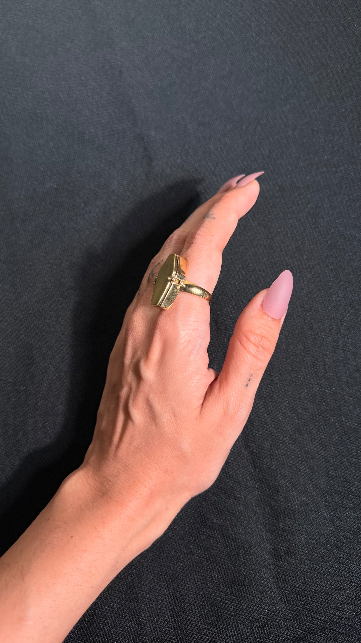 Coffin Brass Ring