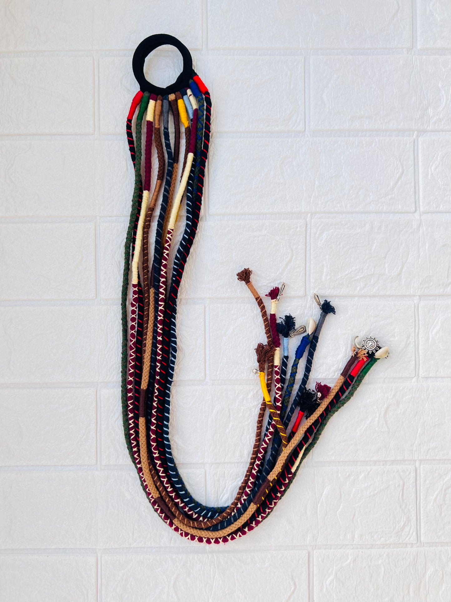 Earthy multicolor hair strings