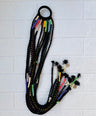 All black hair strings