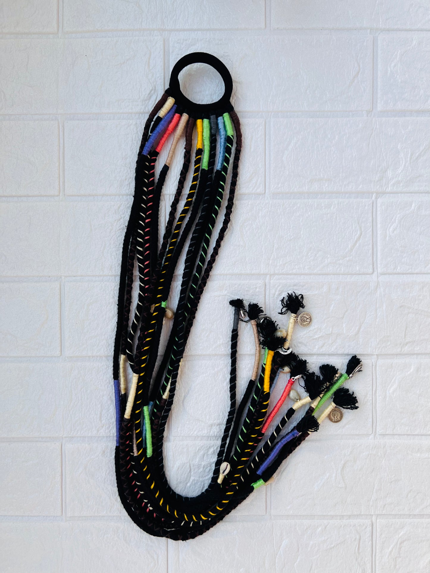 All black hair strings