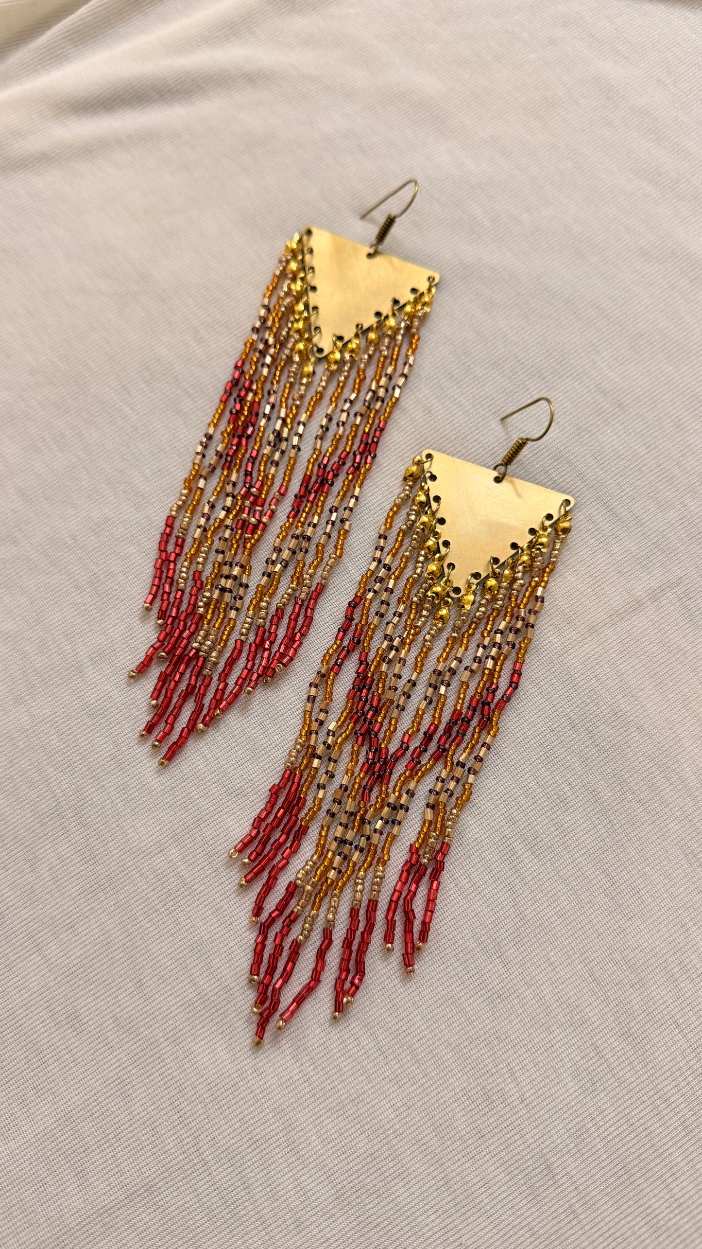 Jhilmil Brass Earrings
