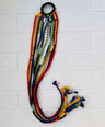 Yellow green red hair strings