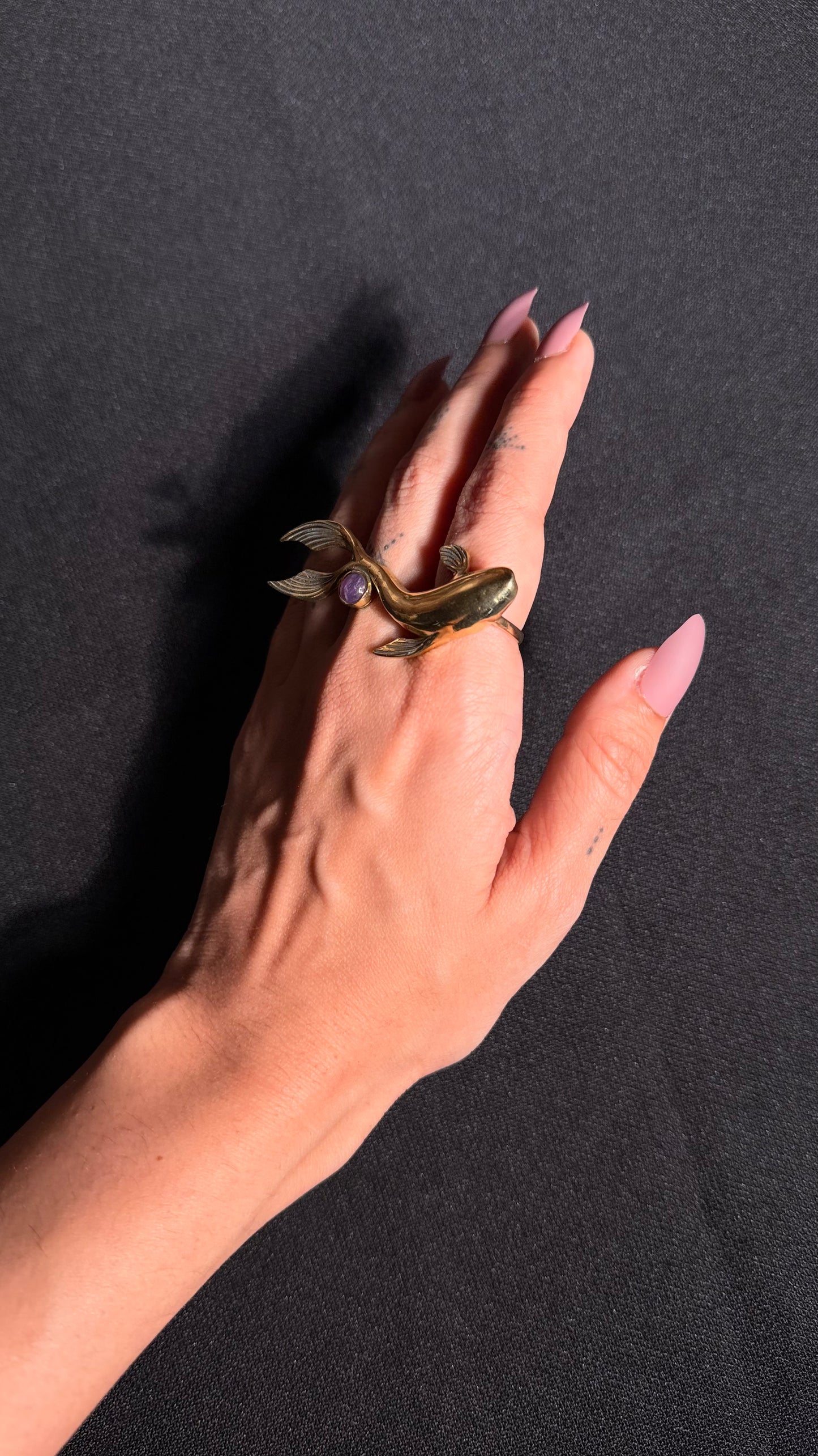 Koi Fish Brass Ring