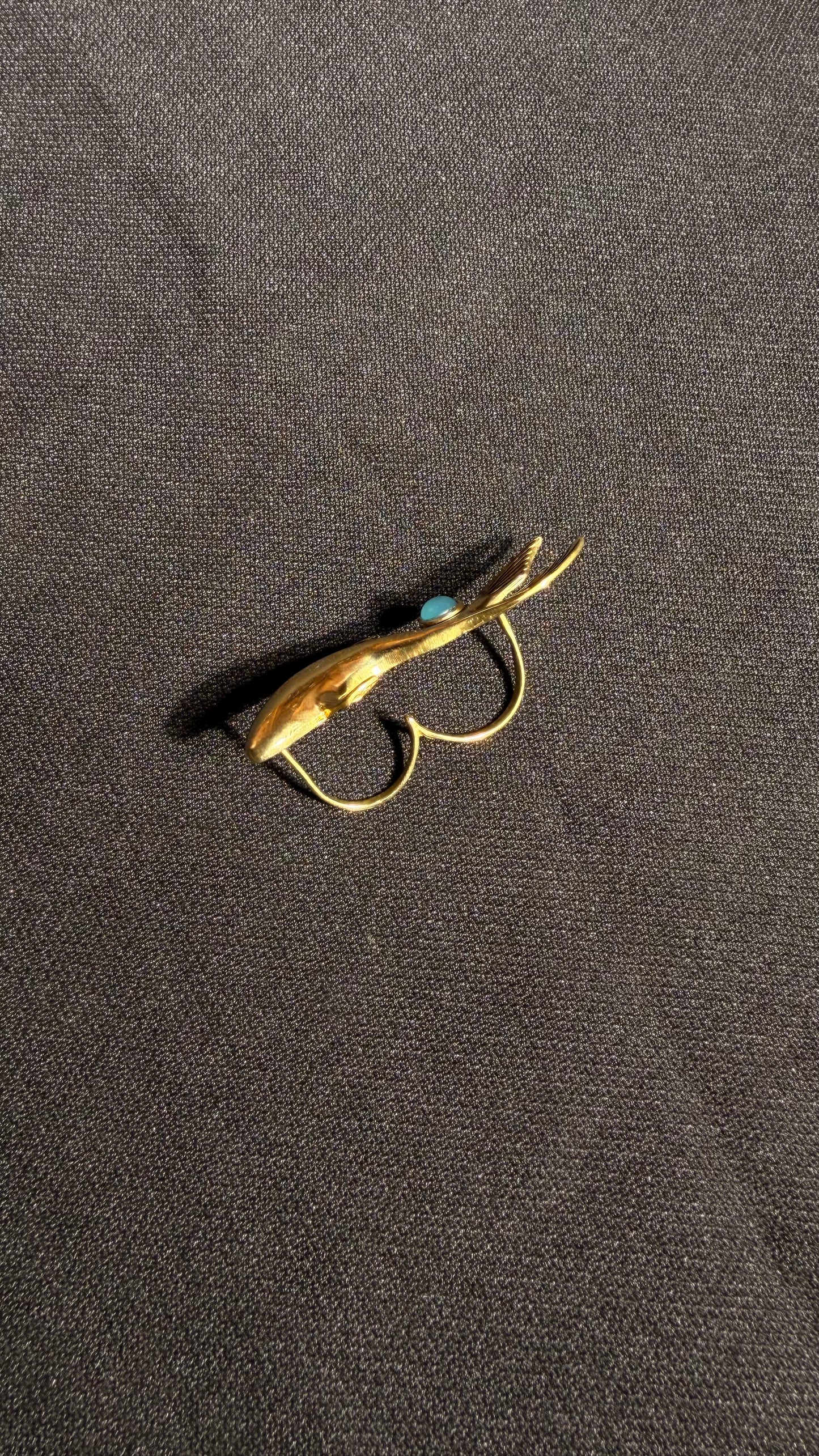 Koi Fish Brass Ring