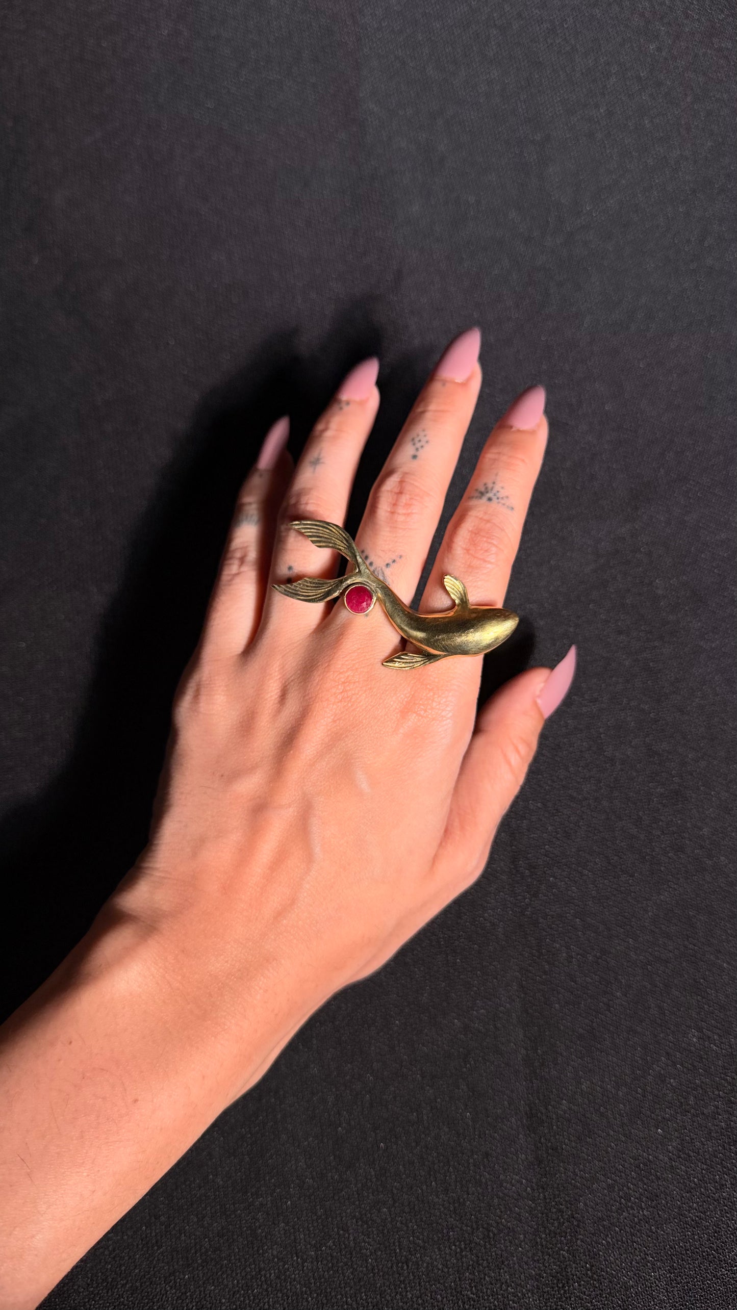 Koi Fish Brass Ring