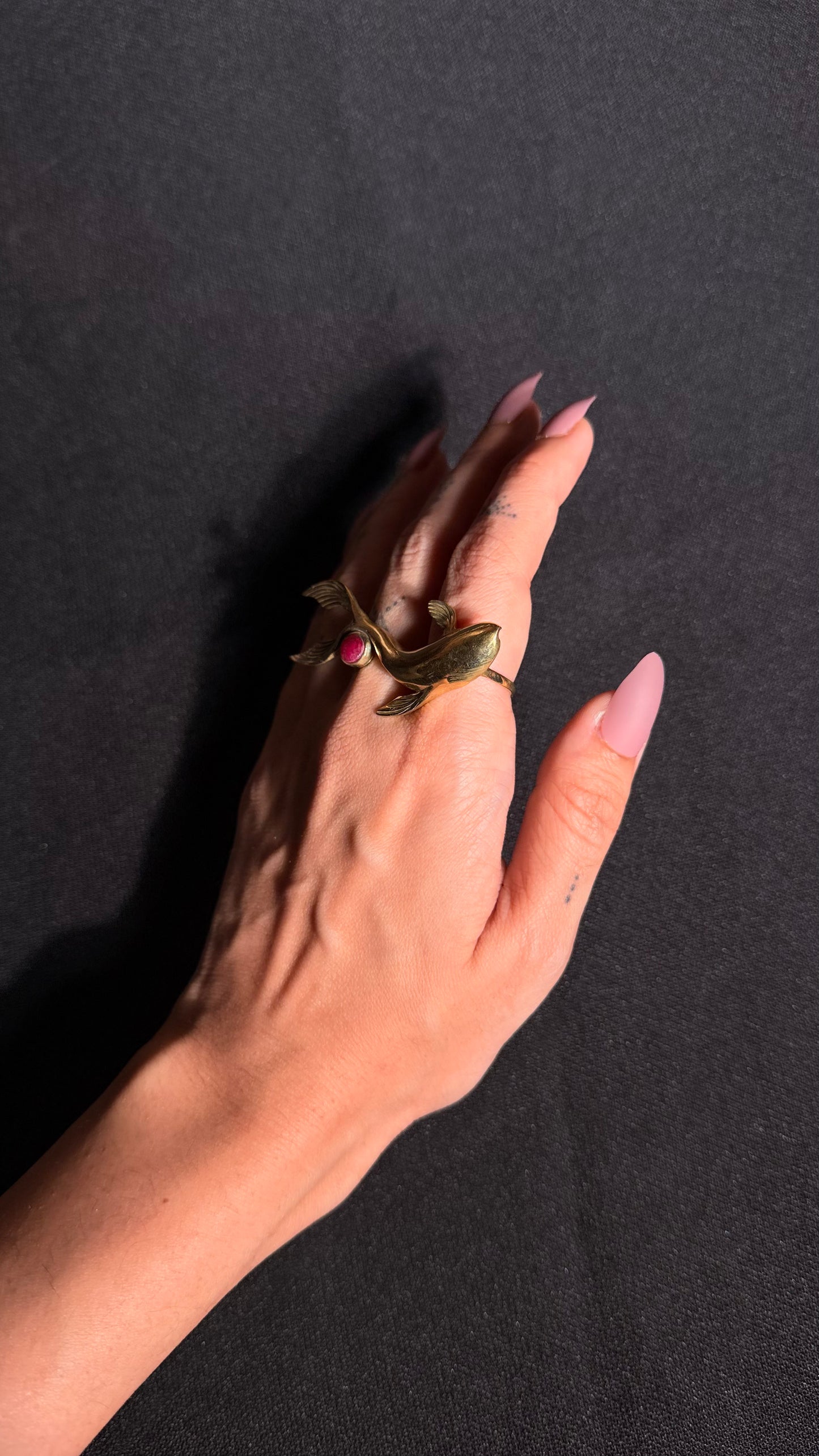 Koi Fish Brass Ring