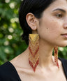 Jhilmil Brass Earrings