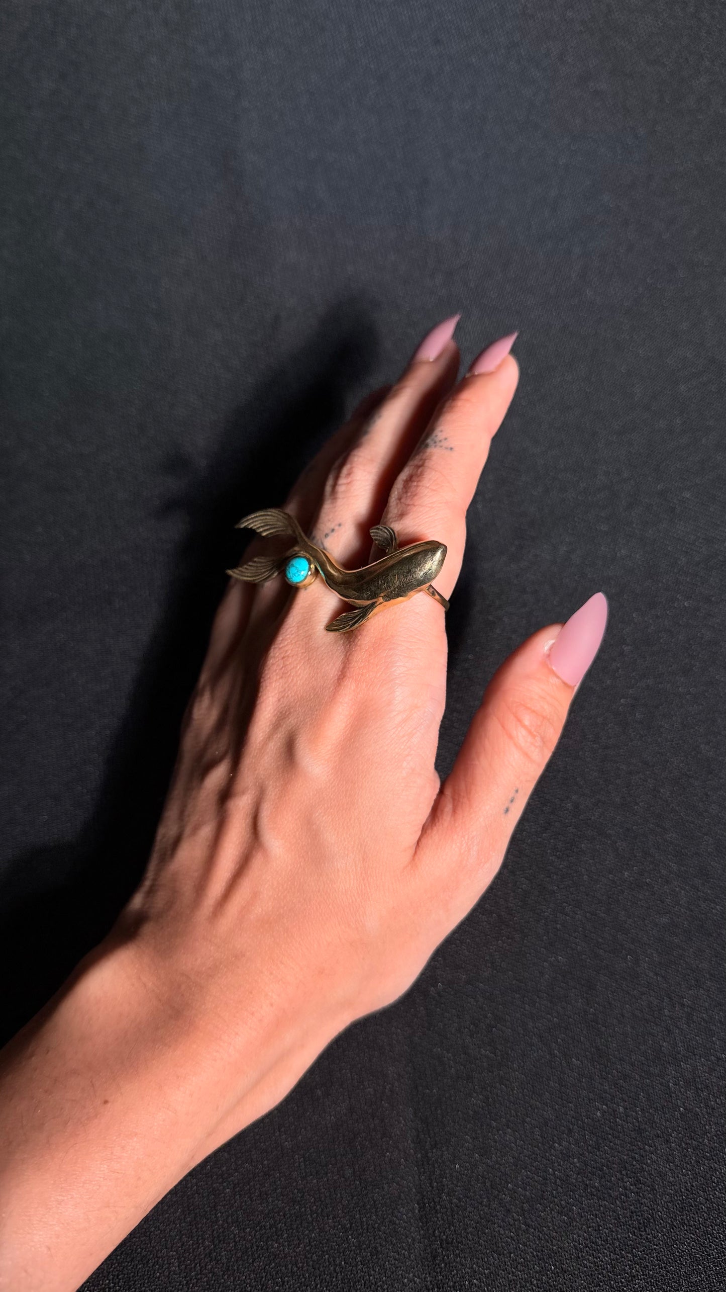 Koi Fish Brass Ring