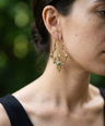 Trishool Brass Earrings