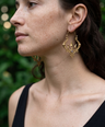 Trishool Brass Earrings