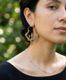 Trishool Brass Earrings