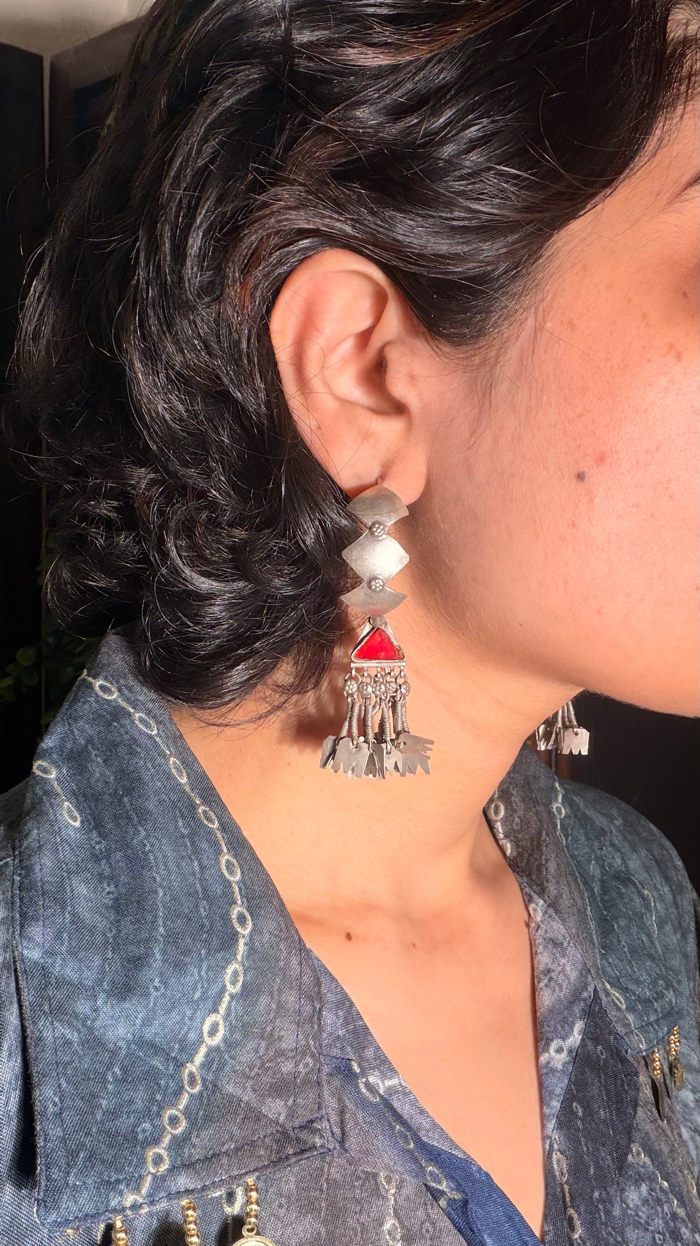 Samha Silver Vintage Earrings