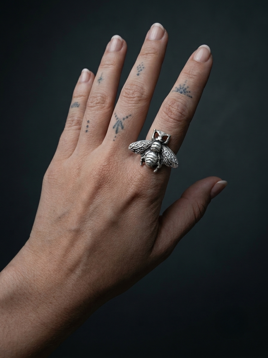Madhushala Zamak Ring