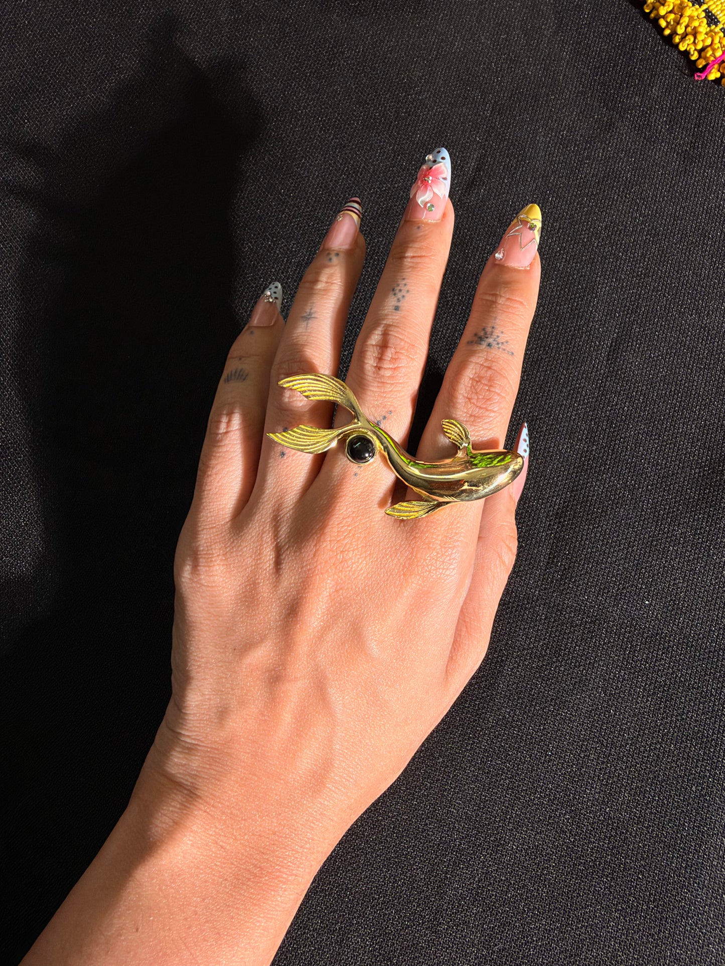 Koi Fish Brass Ring