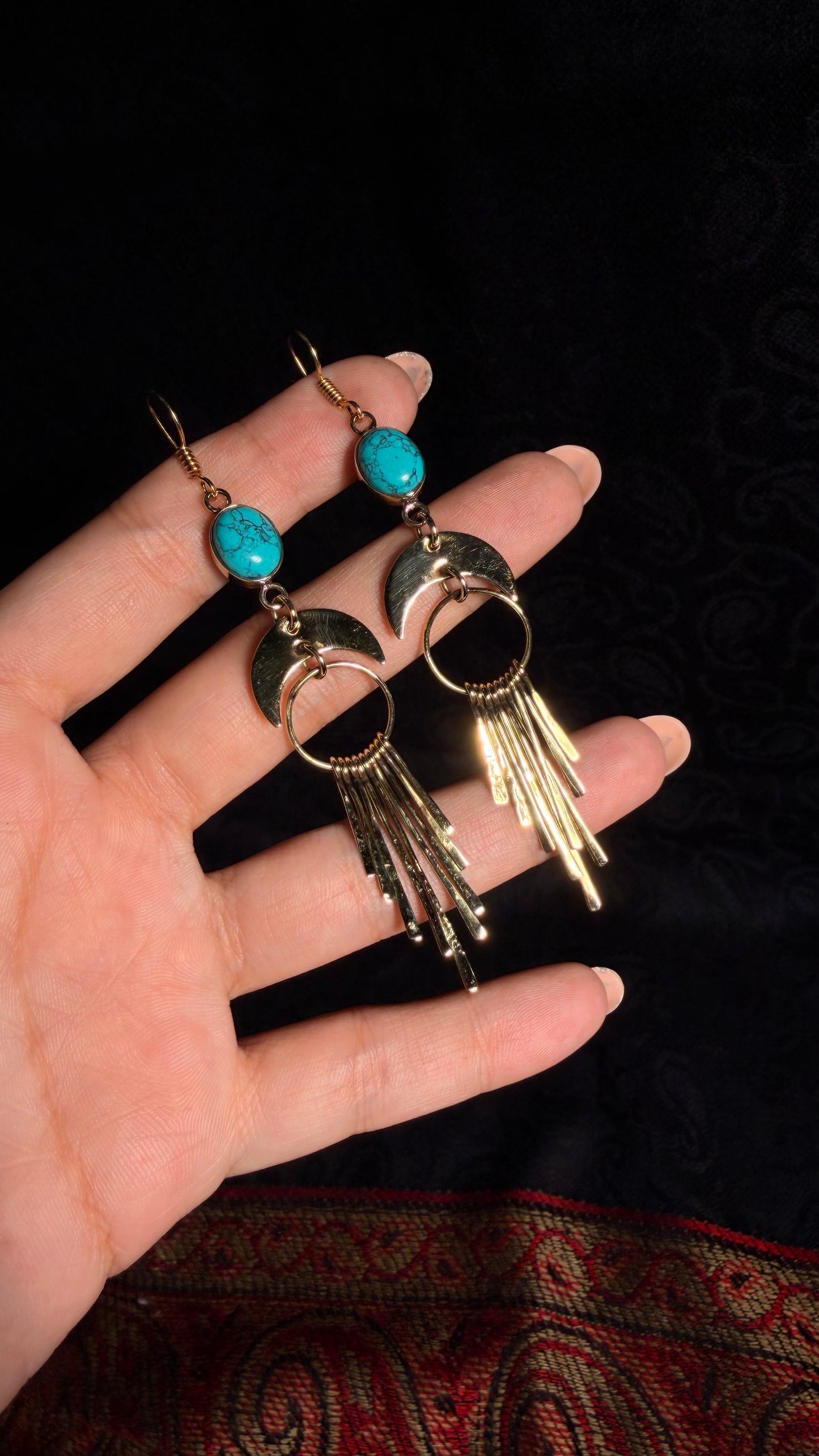 Anjali Brass Earrings