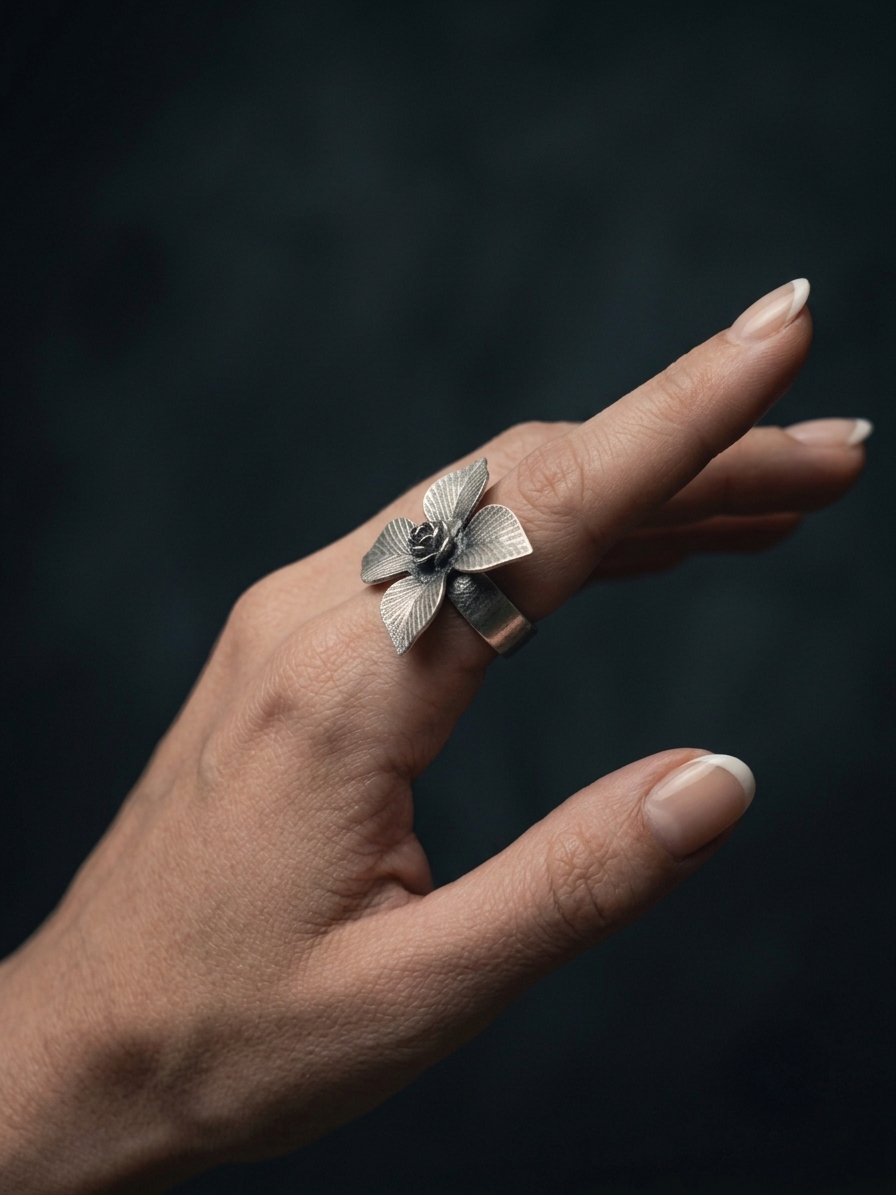 Lily Zamak Ring