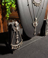 Leya Oxidised Necklace Set with Earrings