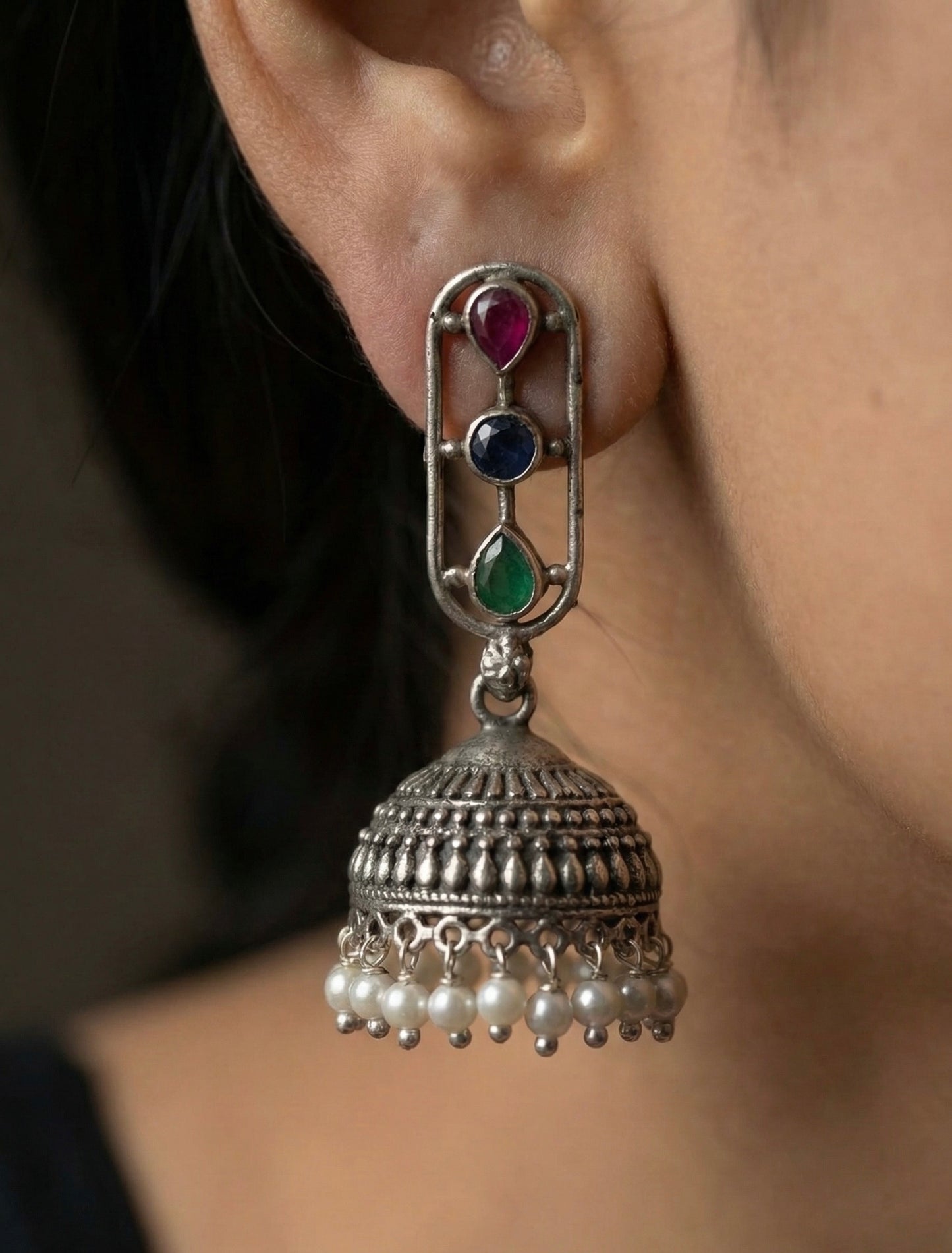 Naina Oxidised Earrings