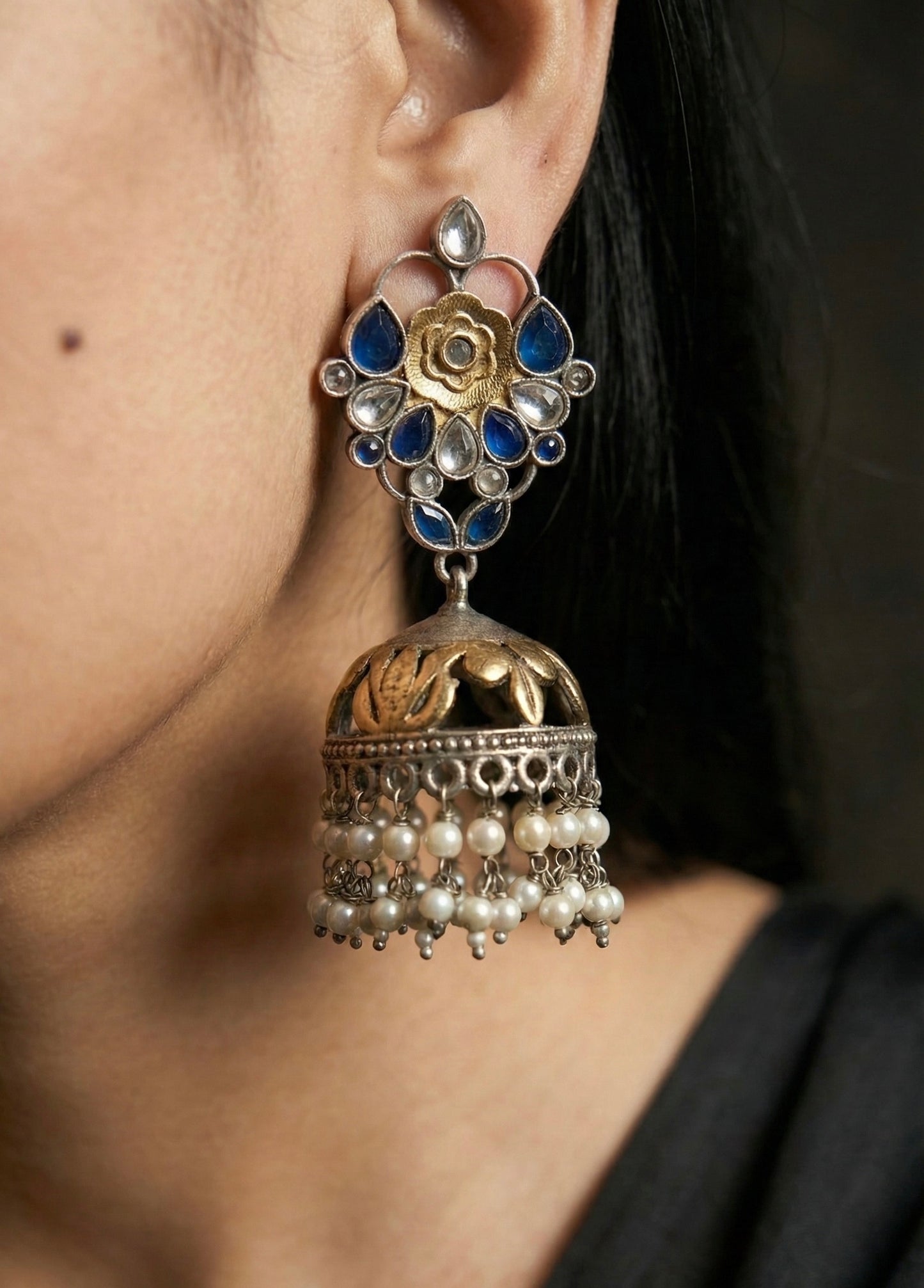 Pritha Oxidised Earrings