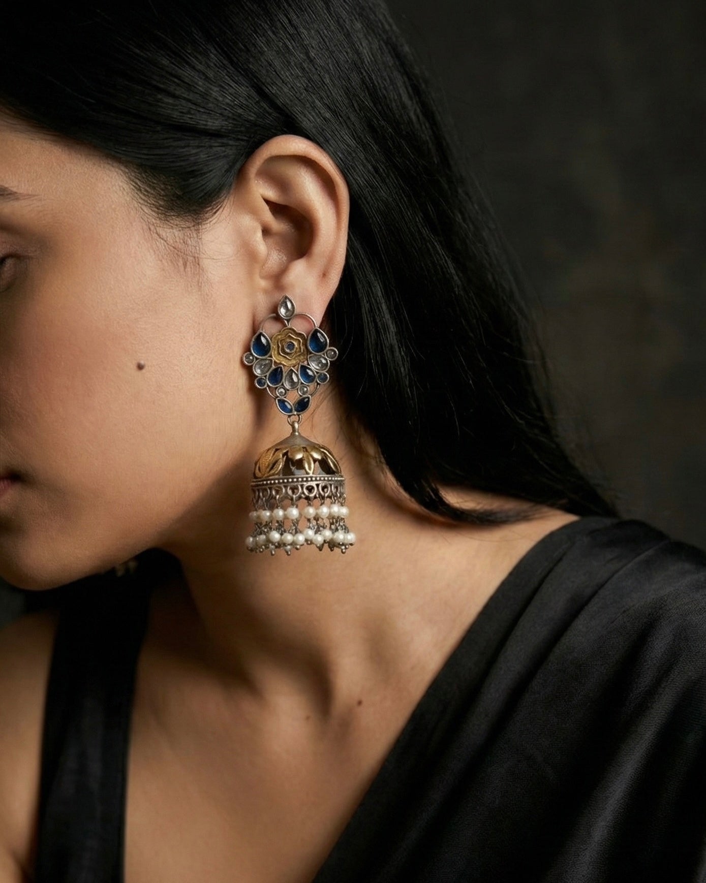 Pritha Oxidised Earrings