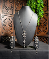 Abhey Oxidised Necklace Set with Earrings