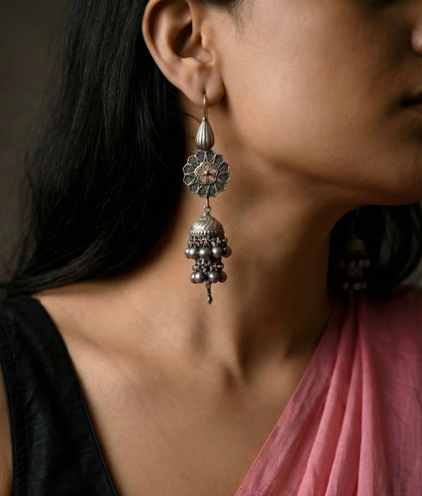 Beht Oxidised Earrings