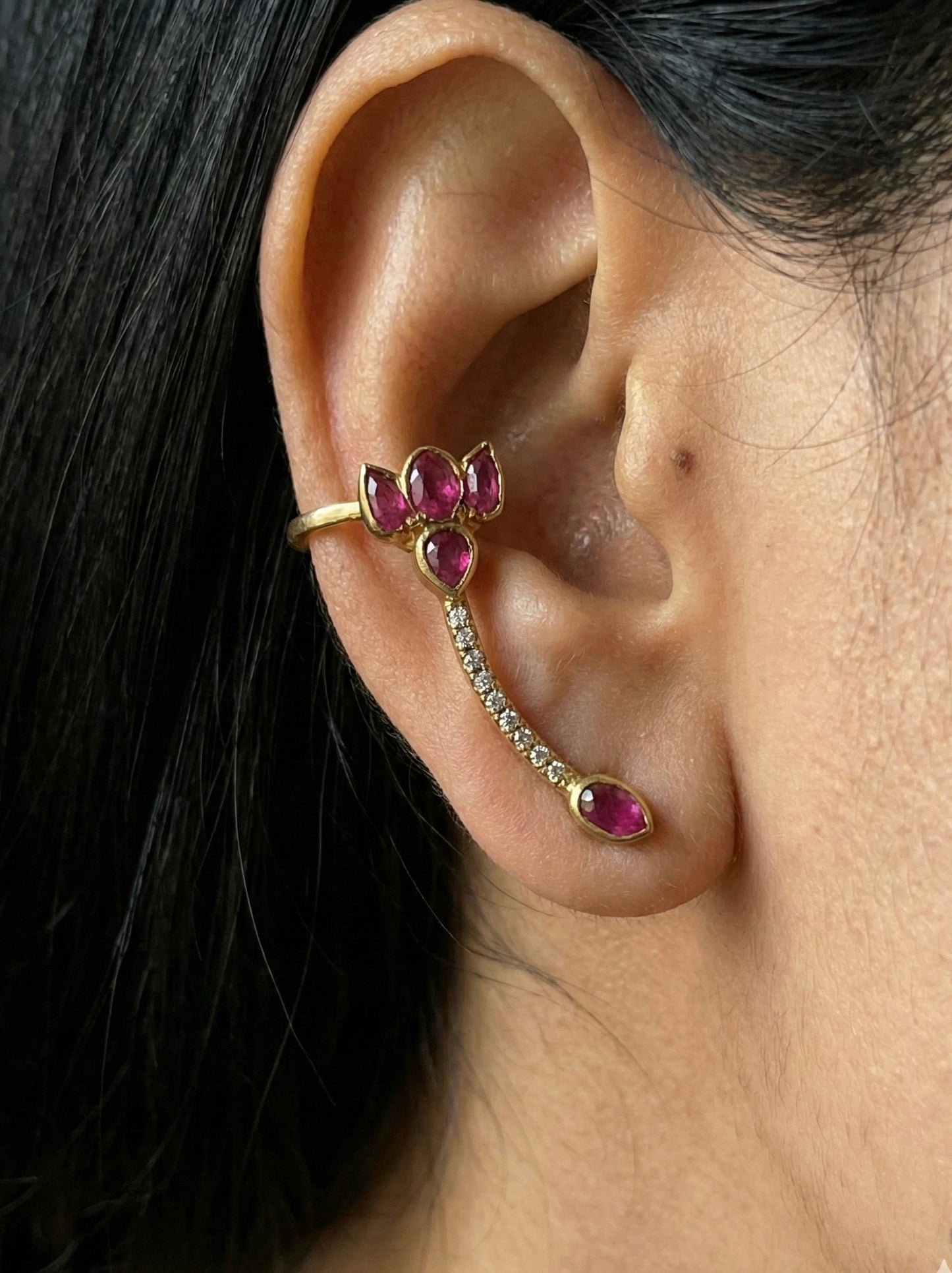 Rosa Oxidised Earrings