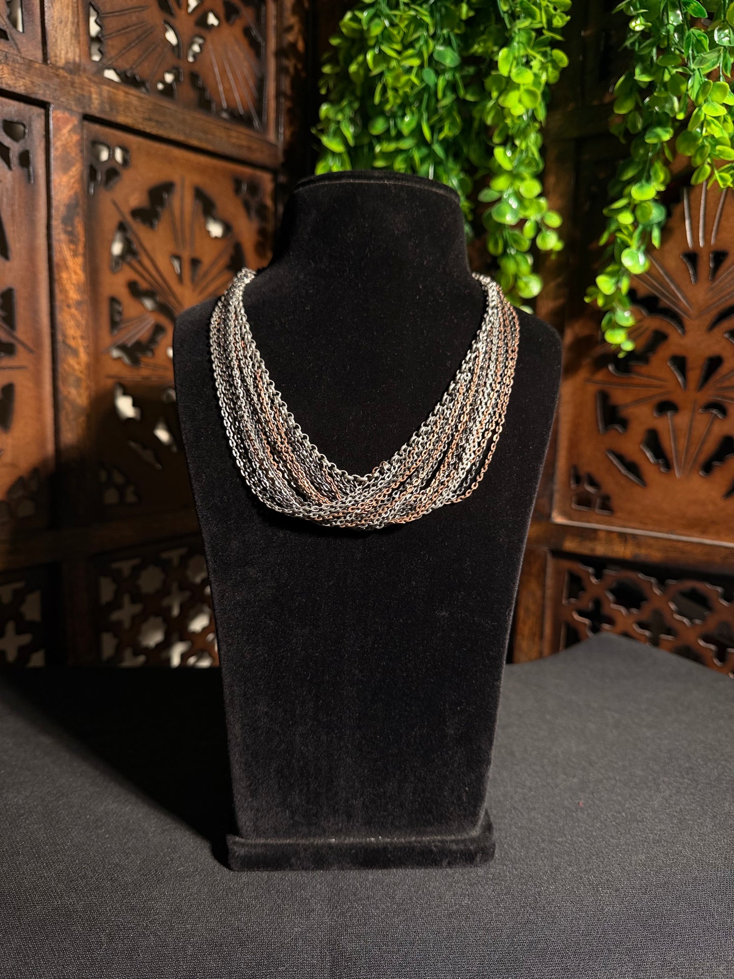 Layered Oxidised Necklace