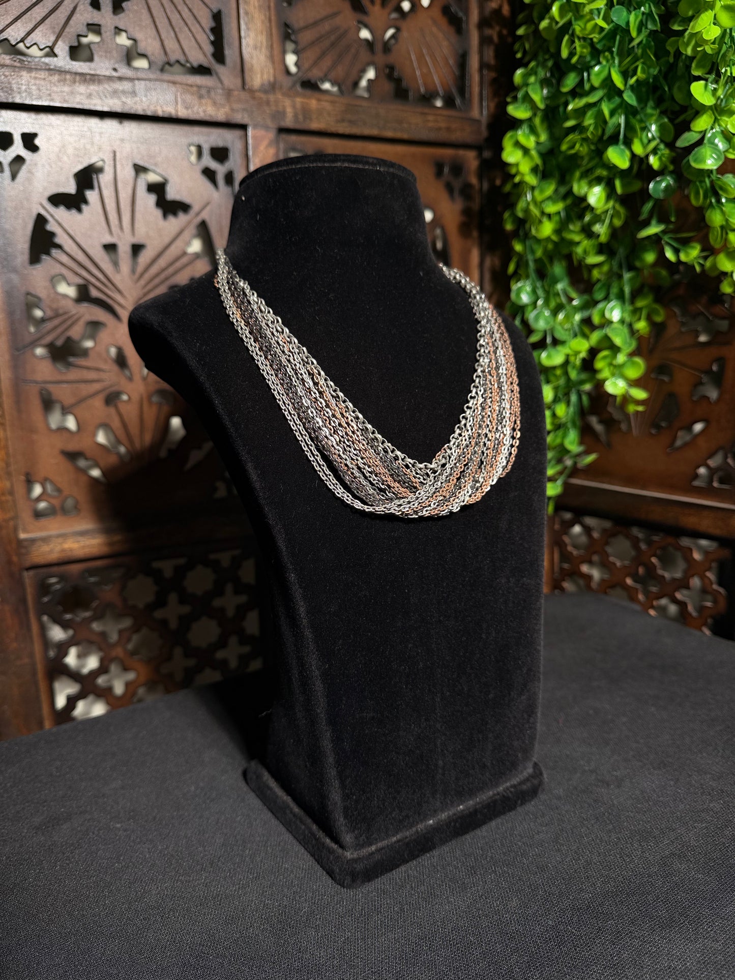 Layered Oxidised Necklace