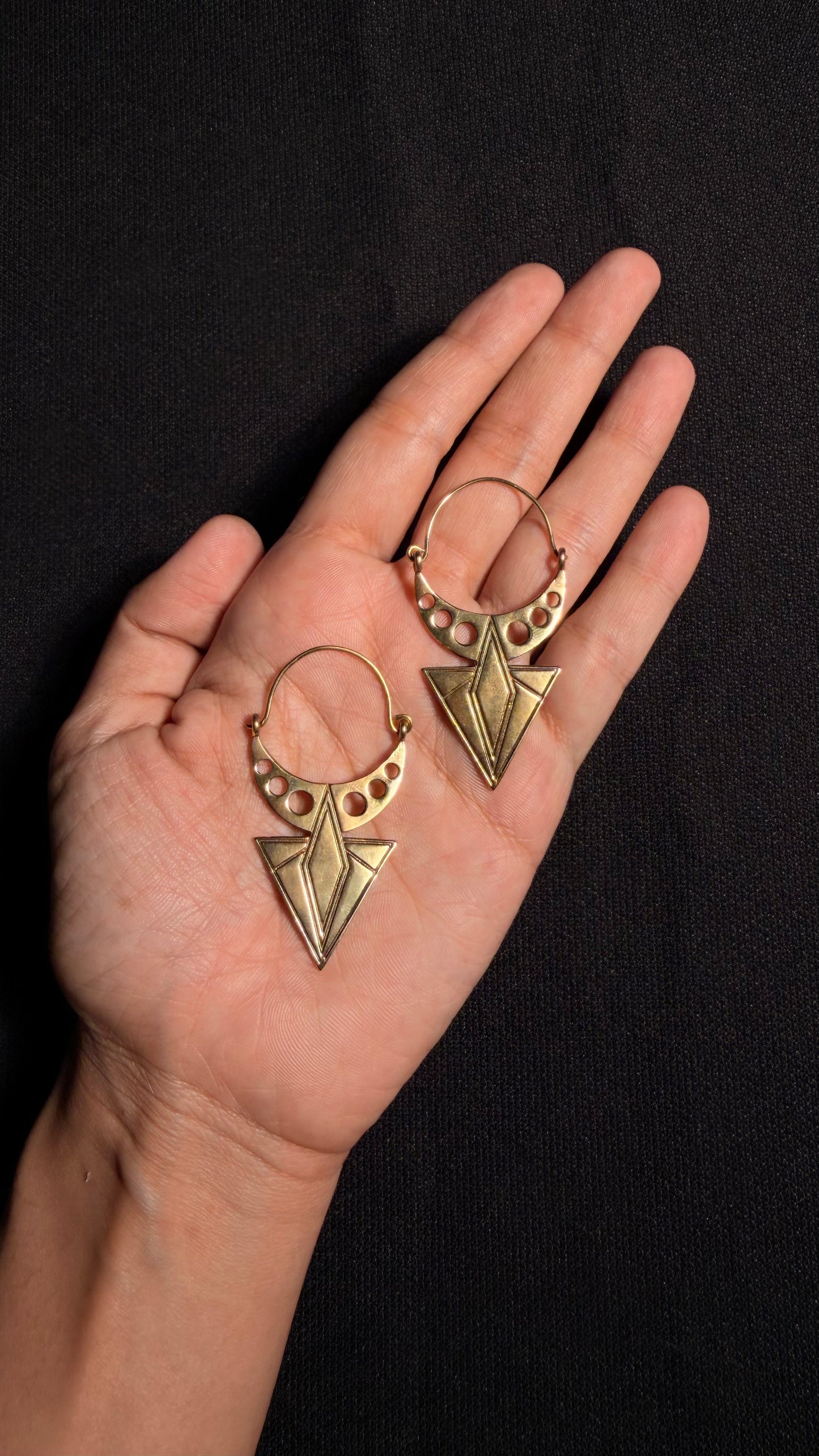 Raatein Brass Earrings