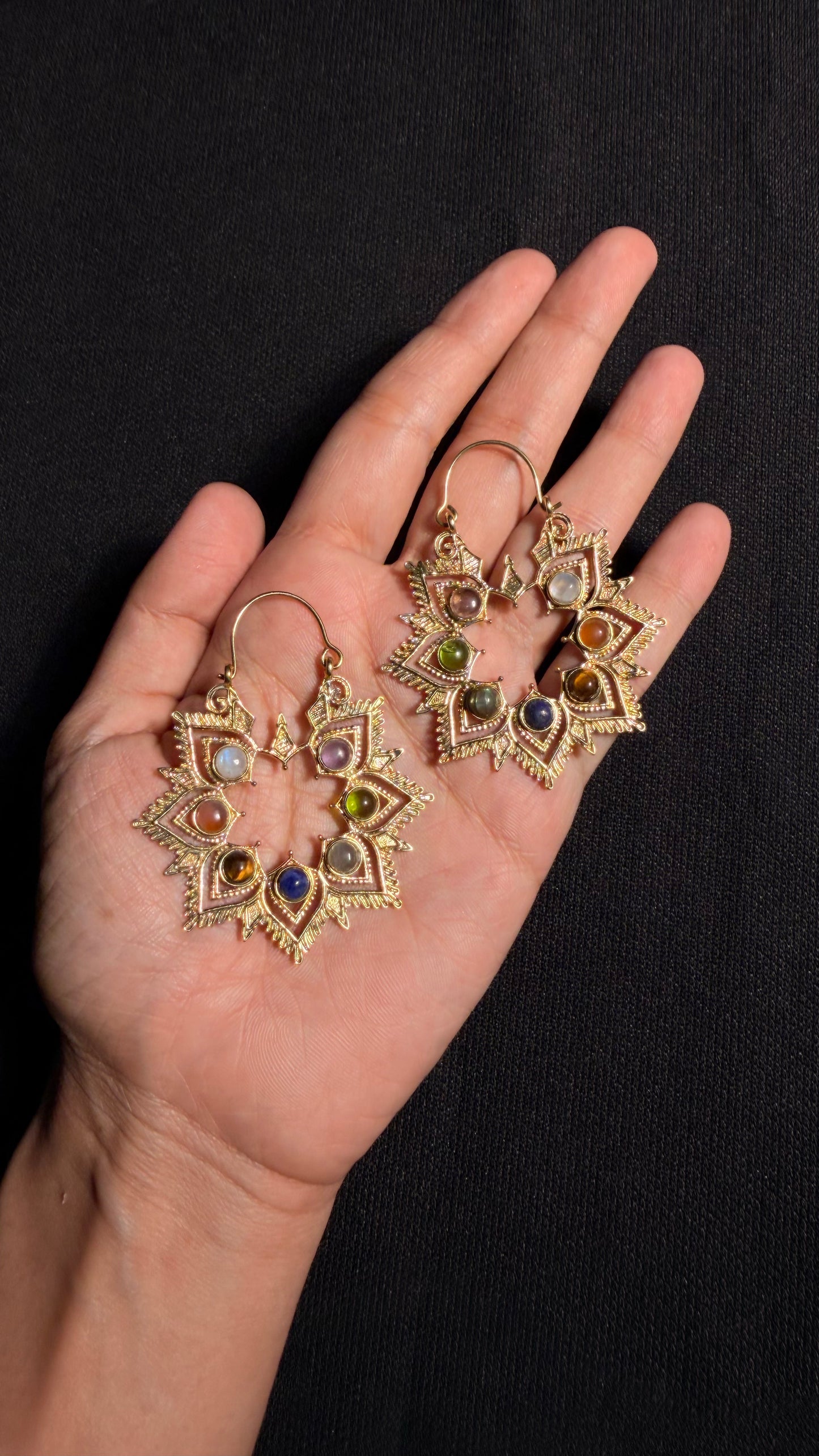 Archana Brass Earrings
