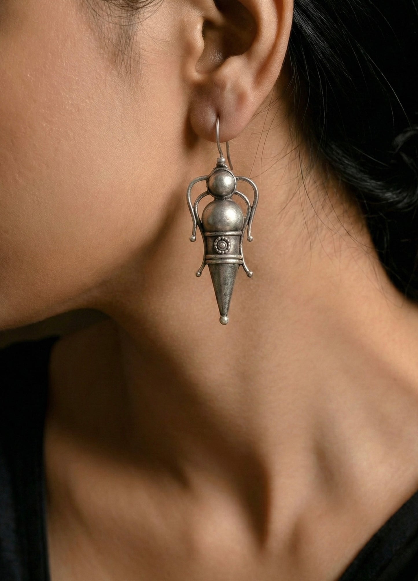 Irata Oxidised Earrings
