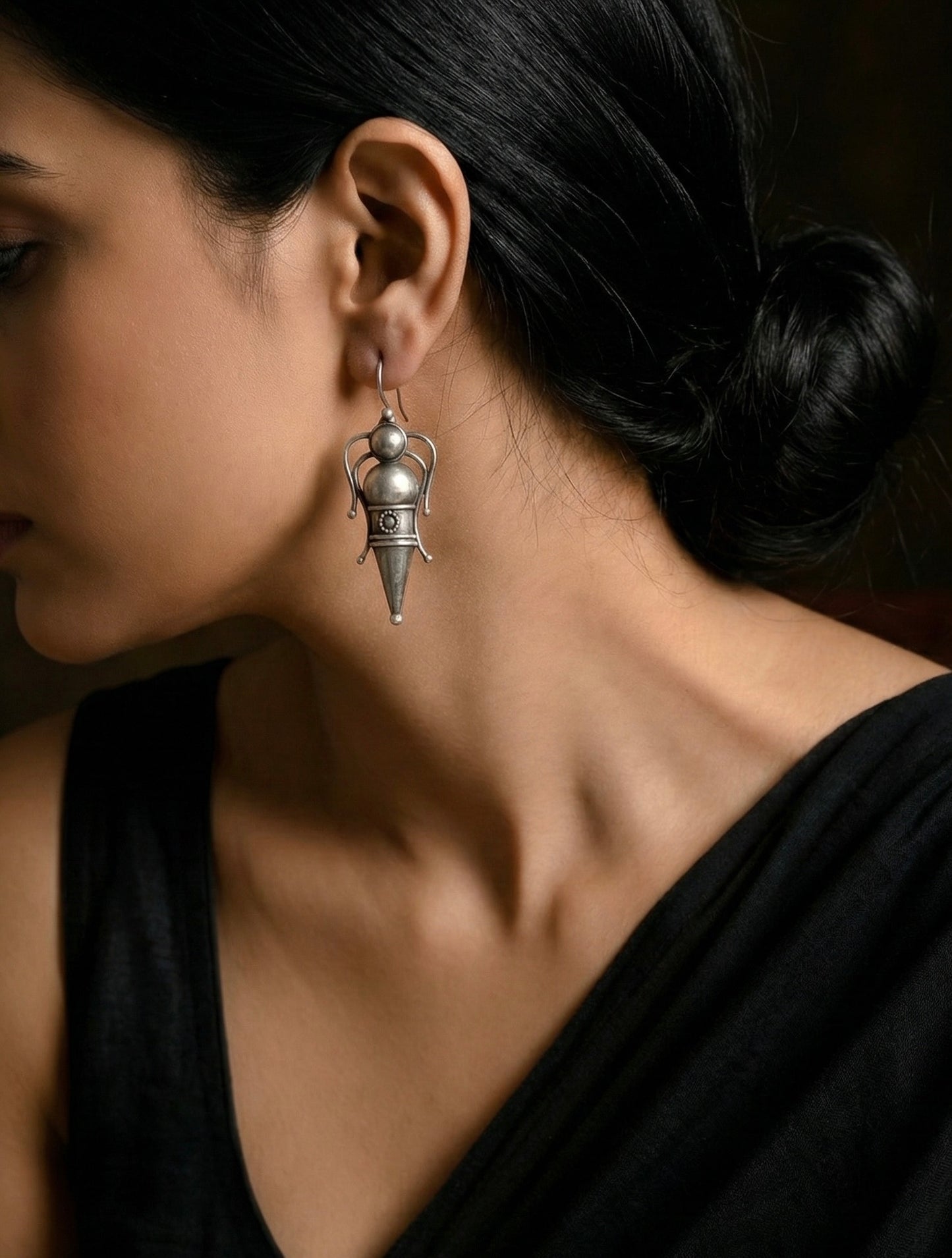 Irata Oxidised Earrings