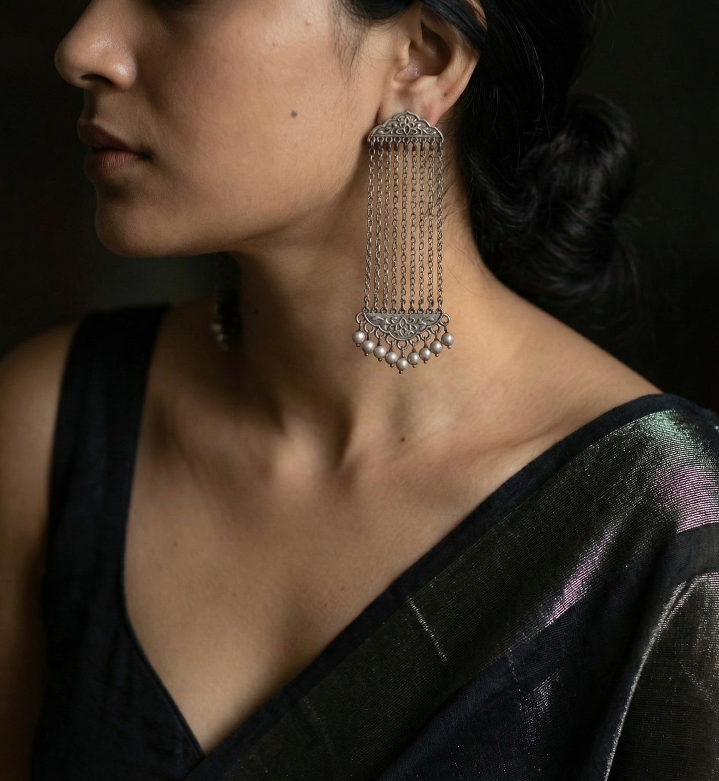 Quera Oxidised Earrings