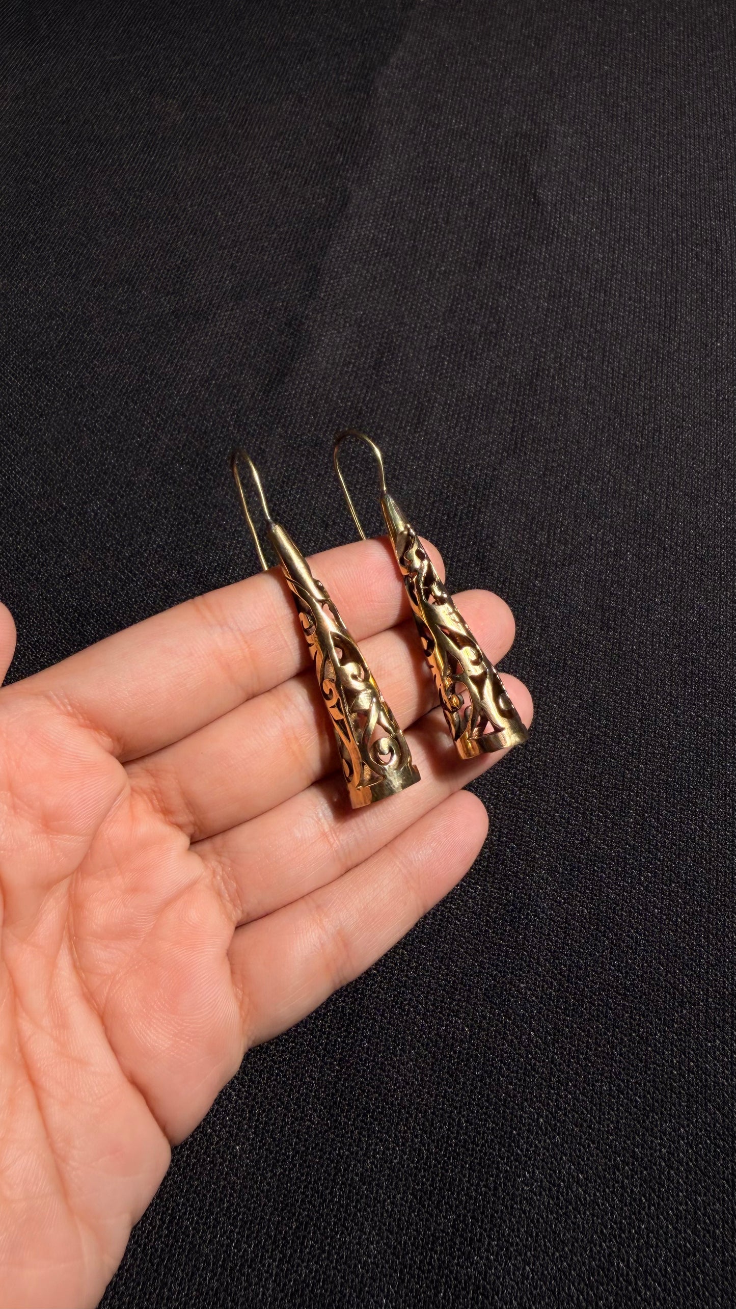 Genelia Brass Earrings