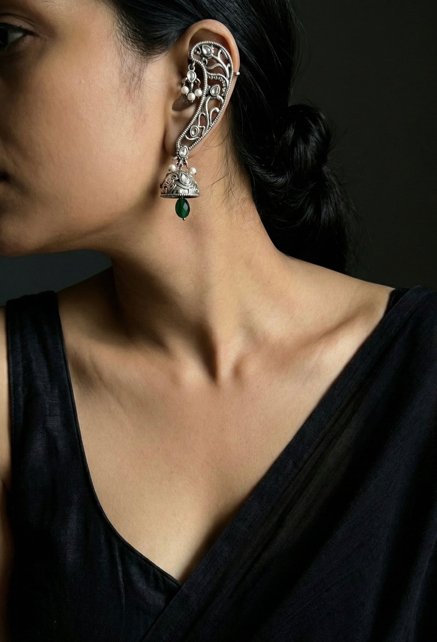 Yuhi Oxidised Earrings
