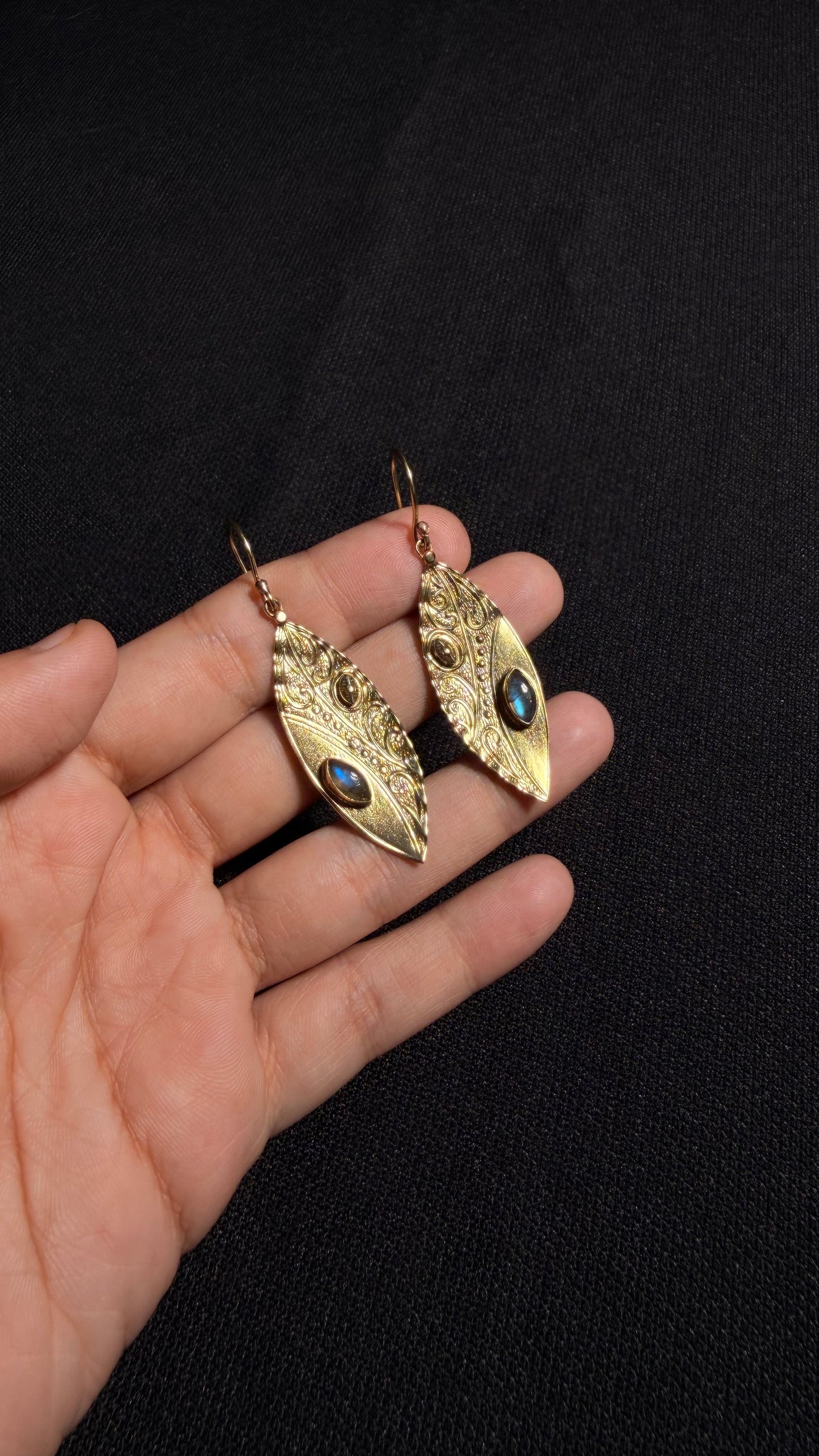 Olivia Brass Earrings