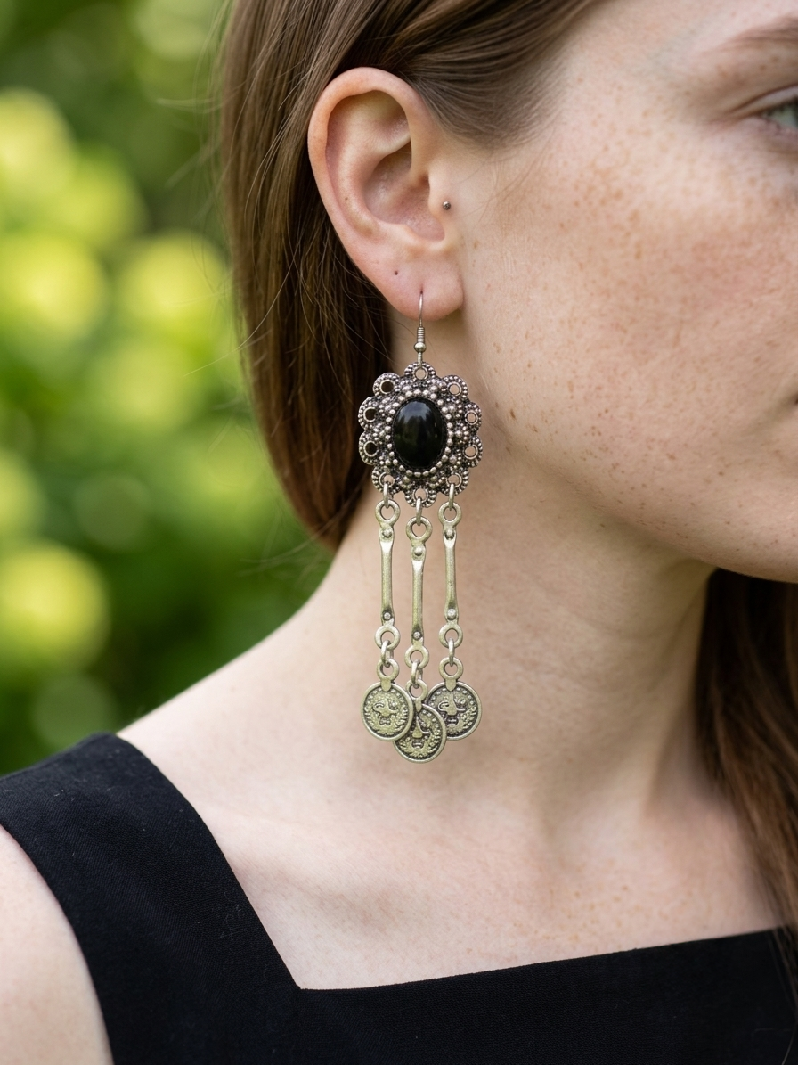 Franzie Zamak Earrings