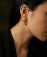 Diya Oxidised Earrings