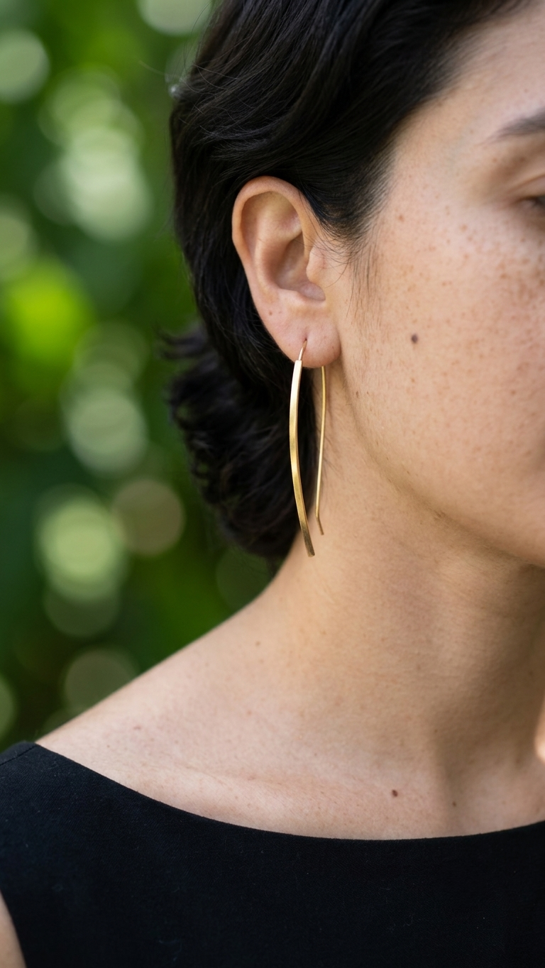 Jessica Brass Earrings